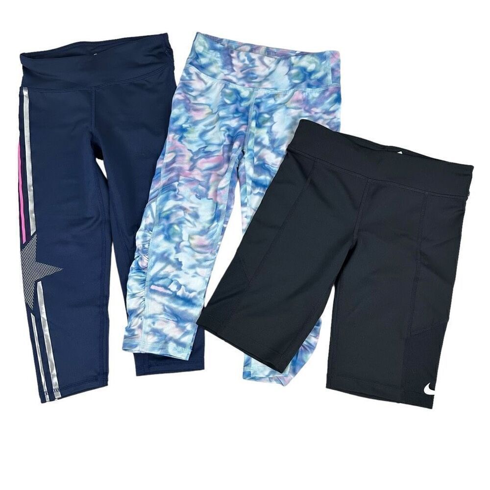 Girls Athletic Bundle Crop and Shorts Set size Medium